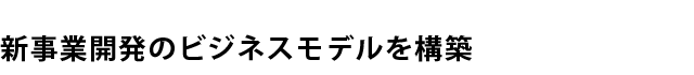 新事業開発のビジネスモデルを構築
